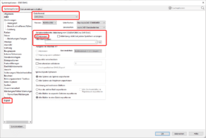 Systemoptionen DXF/DWG Blechteile