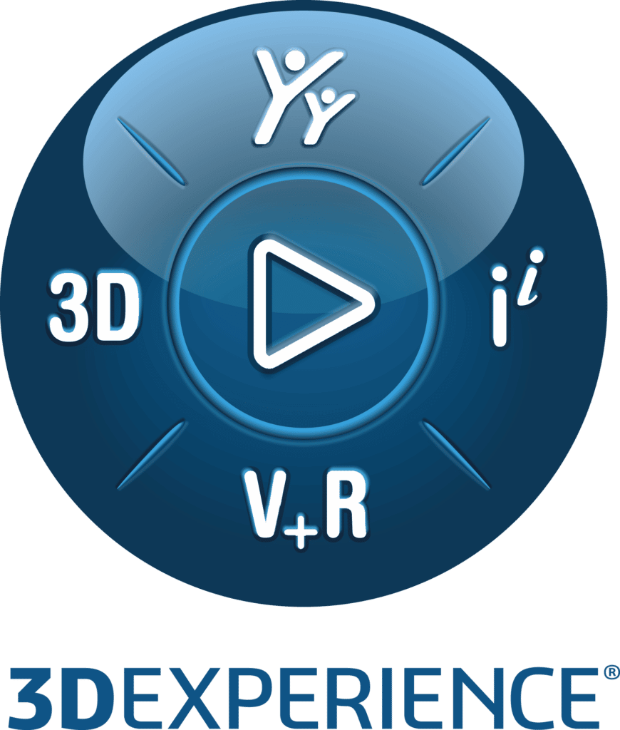 3DEXPERIENCE Compass Logo blau