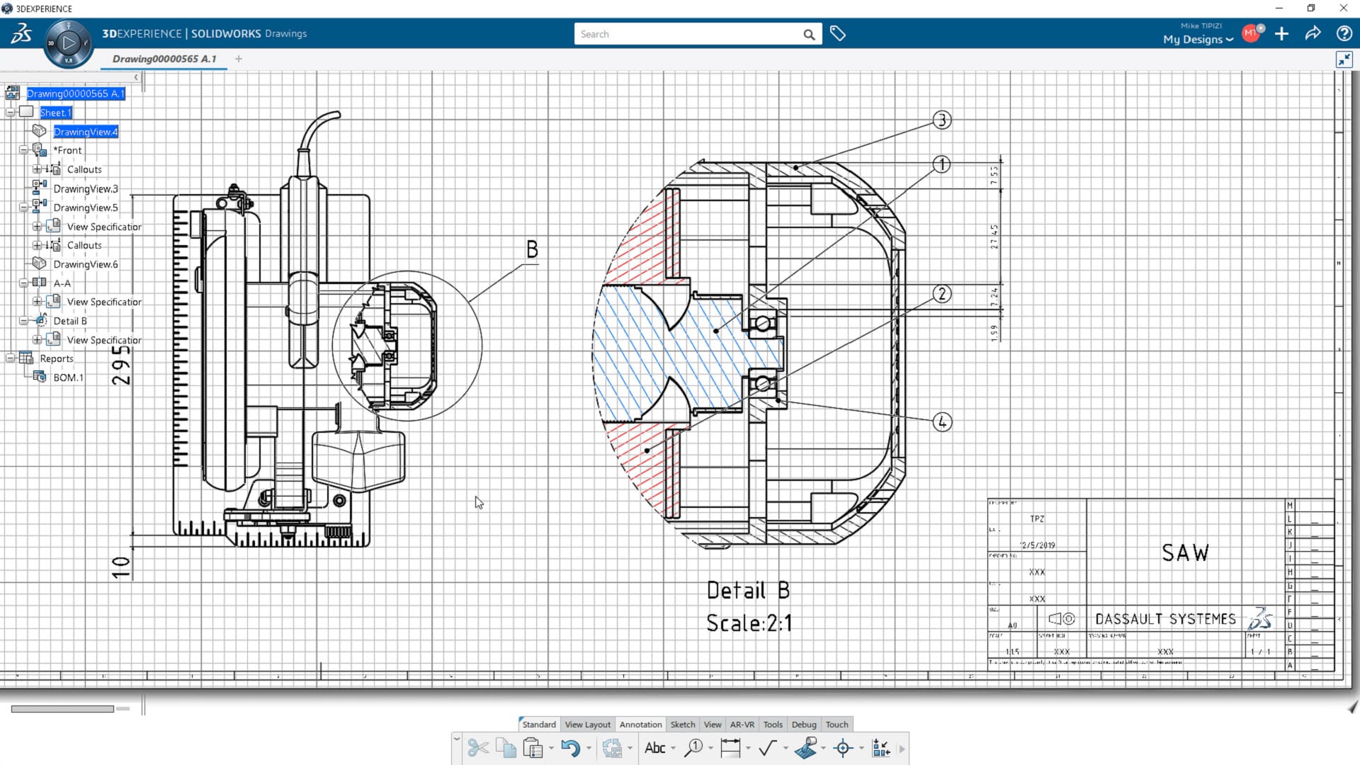 2D-CAD mit 3DEXPERIENCE