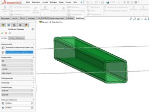 Screenshot Solidsteel von Profilkonstruktion