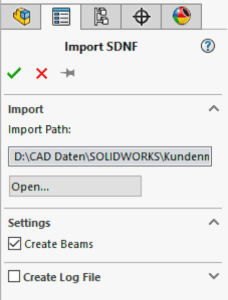 Screenshot Solidsteel SDNF Interface