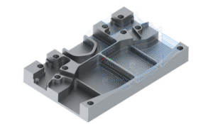 3D-Modell eines Werkstücks - SolidCAM Prismatische Teile