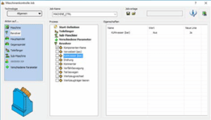 Screenshot SolidCAM mit MCO (Maschinenkontroll-Jobs) - SolidCAM Drehen