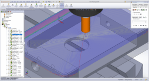 Screenshot SolidCAM iMachining Technologien iRough, iFinish, iRest