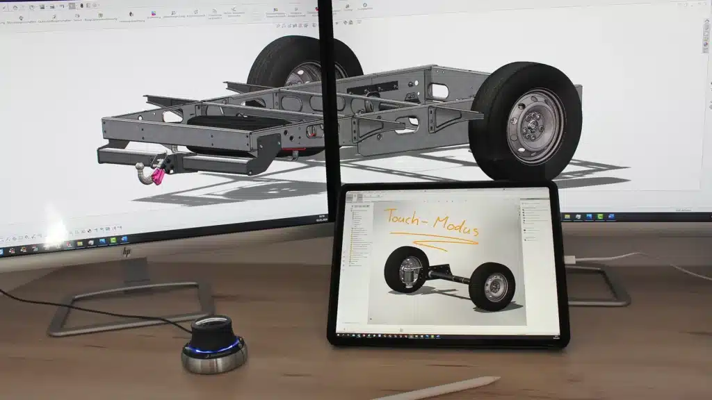 SOLIDWORKS am iPad nutzen - Tablet und Bildschirme