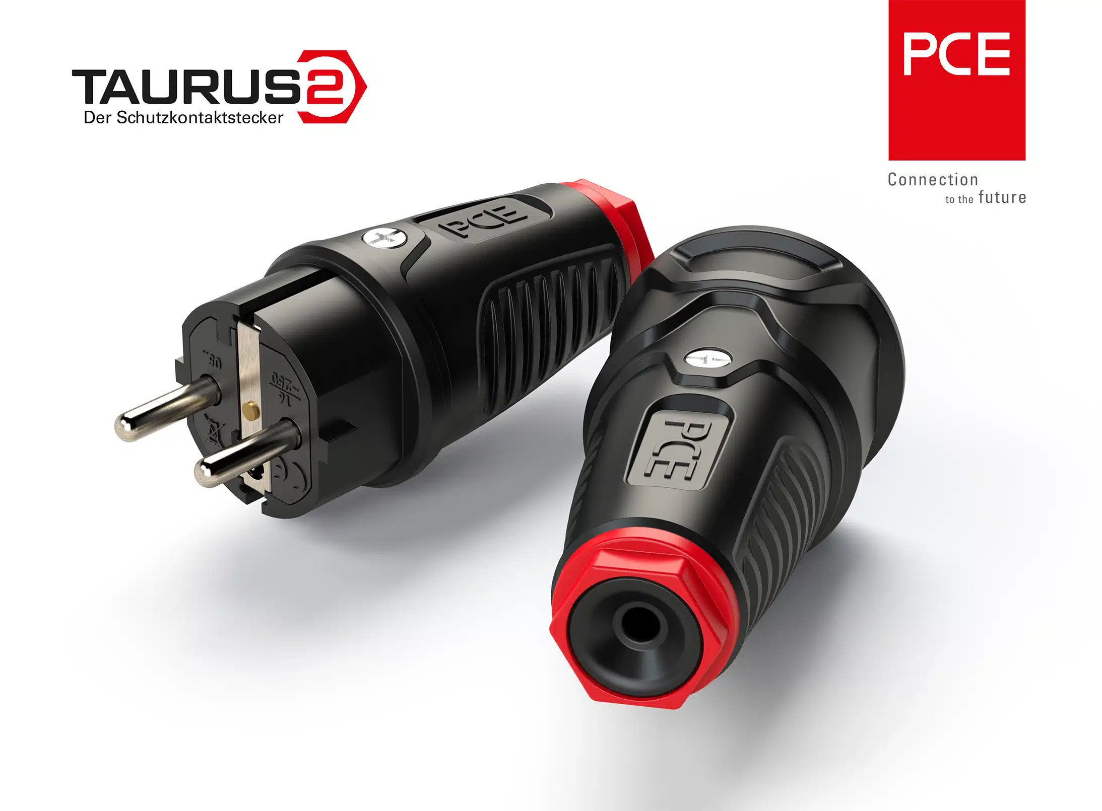 Rendering von Taurus2 Stecker mit Kupplung IP20 duo von PC Electric mit SOLIDWORKS Visualize - setzt erfolgreich ein