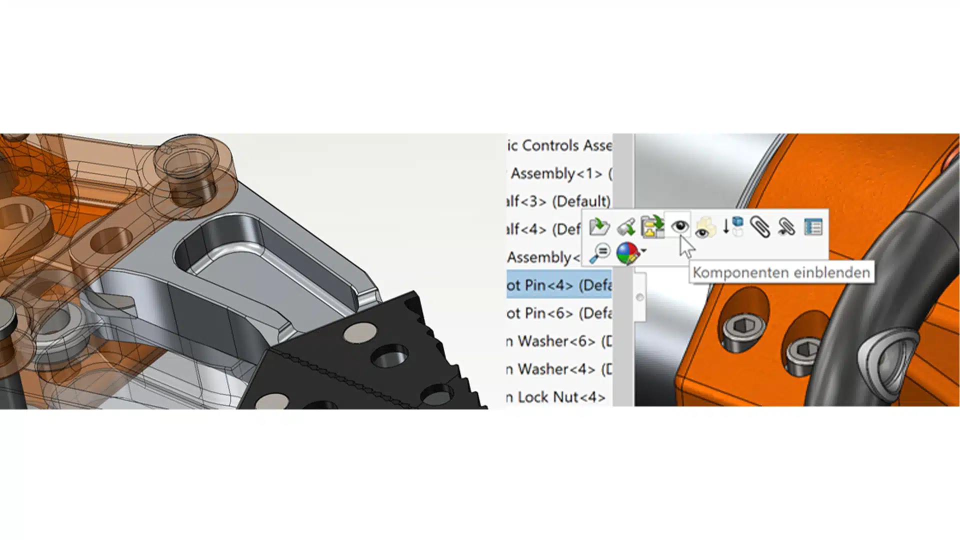 SOLIDWORKS Shortcuts für Bauteile