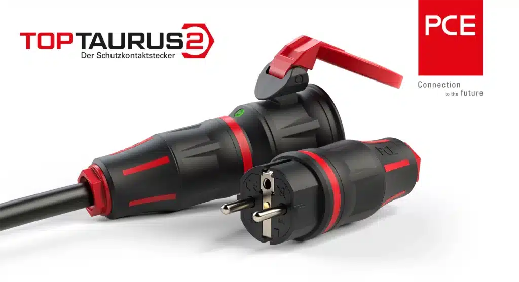 Rendering von TopTaurus2 Stecker mit Kupplung von PC Electric mit SOLIDWORKS Visualize - setzt erfolgreich ein