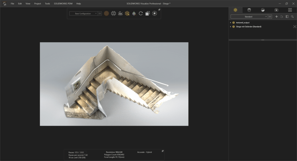 3D-Scan Daten SOLIDWORKS - Scan in Visualize