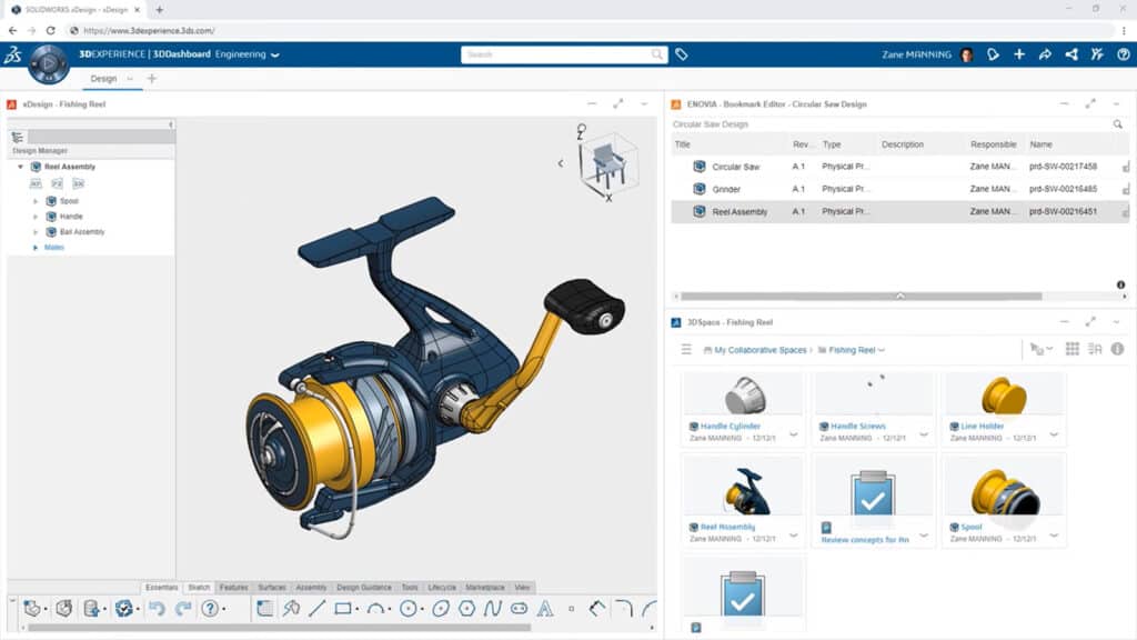 Screenshot 3D Sculptor 3DEXPERIENCE Plattform