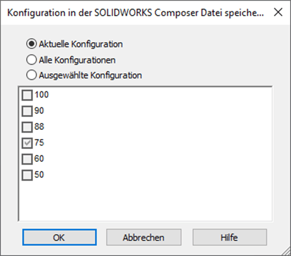 Highlights SOLIDWORKS Composer 2021 - Screenshot smg-Export