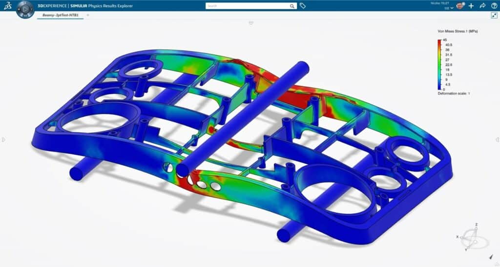3DEXPERIENCE Rolle Structural Performance Engineer - Screenshot Simulation