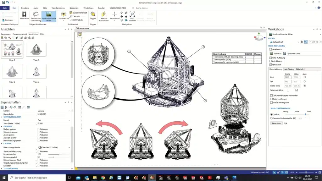 SOLIDWORKS Metall- und Stahlbau - Screenshot Vorteile