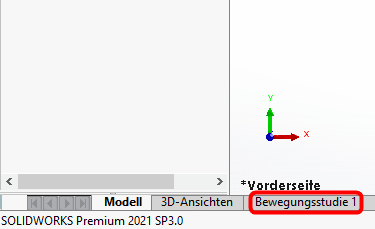 Bewegungsanalyse SOLIDWORKS Motion - Bewegungsstudie