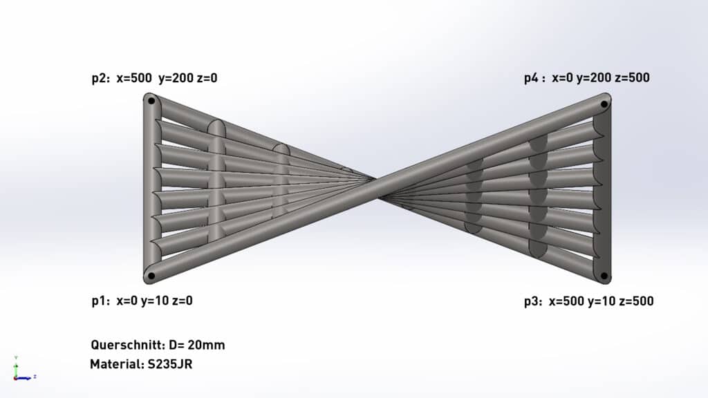 SOLIDWORKS Konstruktionsbild Angabe