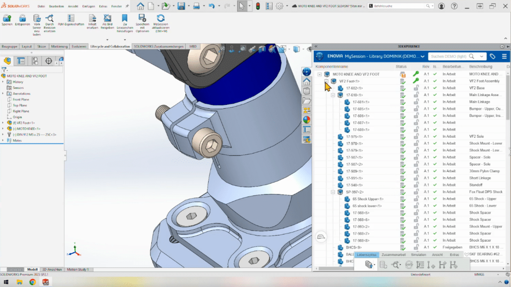 Screenshot Screenshot Common Space Toolbox - Verbindungselemente in SOLIDWORKS einfügen