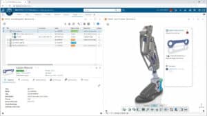 Screenshot 3DEXPERIENCE SOLIDWORKS - Konstruktionsmanagement und -kontrolle