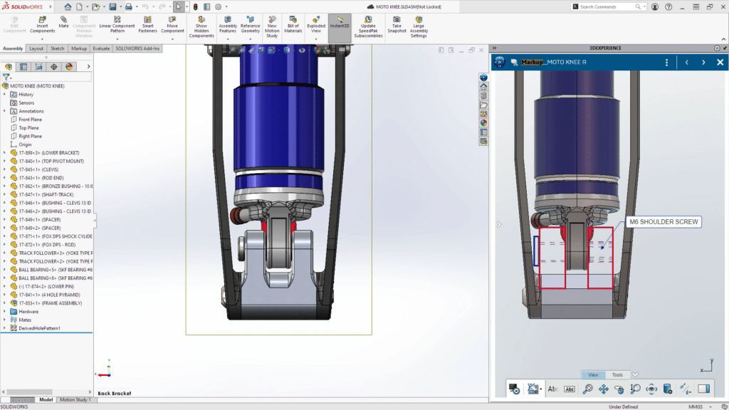 Screenshot 3DEXPERIENCE SOLIDWORKS - Dateispeicherung und -bearbeitung