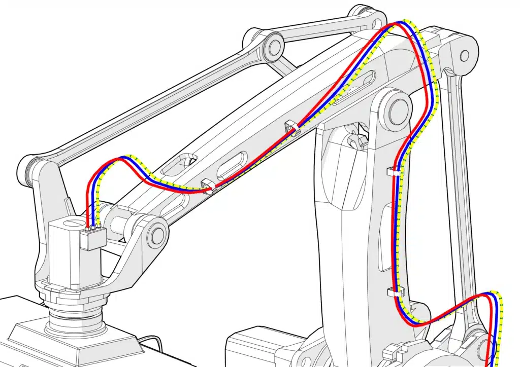 Leitungen_SOLIDWORKS_Composer_erstellen_Mehrfärbige_Kabel