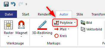 Leitungen_SOLIDWORKS_Composer_erstellen_Polylinie_anwählen