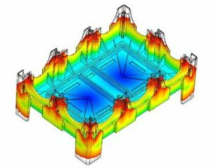 Simulation mit Fließwegoptimierung