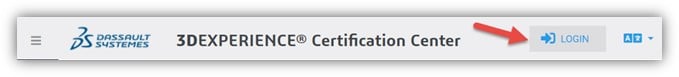 Einloggen 3DEXPERIENCE Certification Center - Kostenlose SOLIDWORKS Zertifizierungsgutscheine