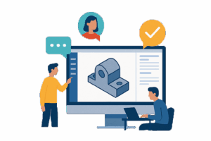 Illustration Zusammenarbeit mit 3DEXPERIENCE